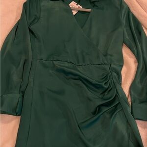 Zara Teal Wrap Dress